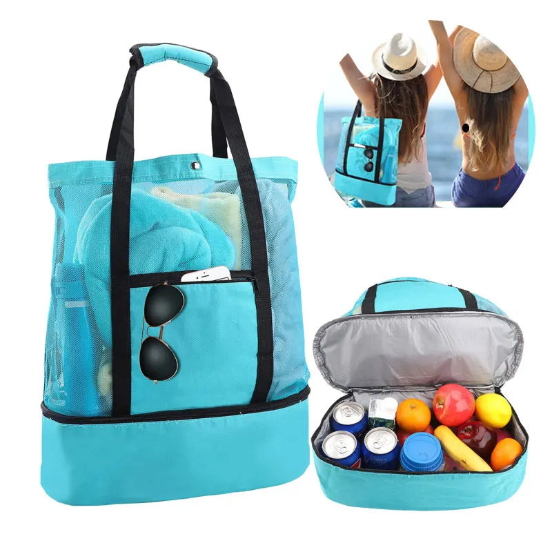 Bolsa Para Praia Com Compartimento Térmico