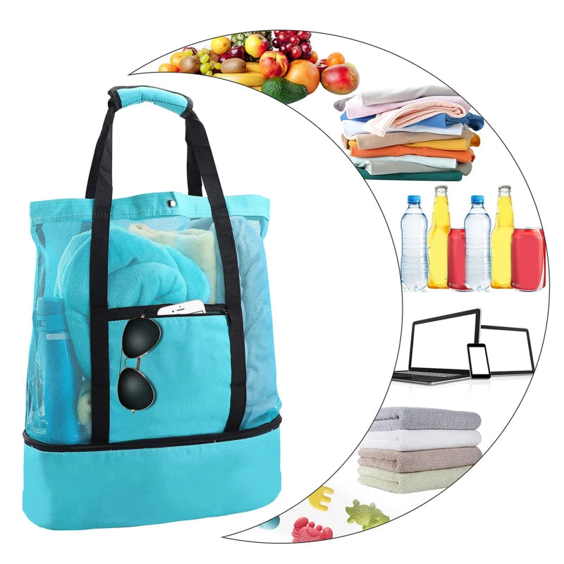 Bolsa Para Praia Com Compartimento Térmico
