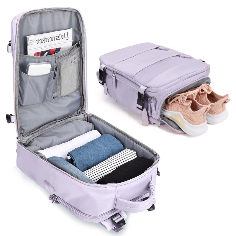 Mochila de Viagem - TravelBag- Espaçosa e Moderna.