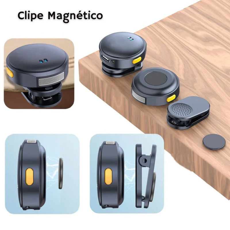 Microfone de Lapela sem fio- Clear Sound- Audio Profissional,
