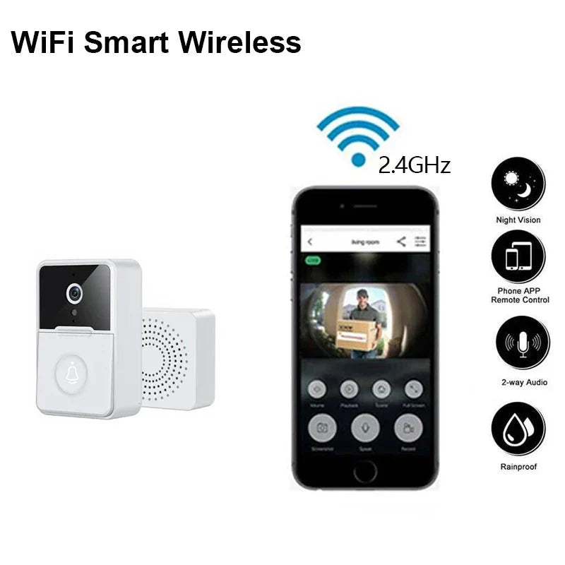 Campainha Inteligente com Câmera Wi-Fi Sem Fio- Home Protect- Segurança e modernidade para sua casa.