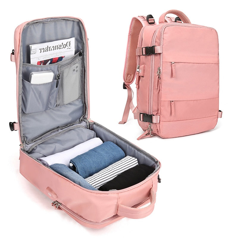 Mochila de Viagem - TravelBag- Espaçosa e Moderna.
