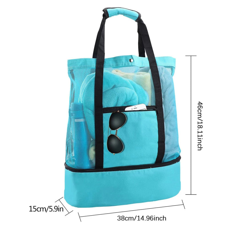 Bolsa Para Praia Com Compartimento Térmico