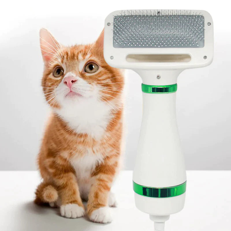 Secador Escova -  Pet  Star - O Secador que Penteia e Remove os Pelos do seu Pet